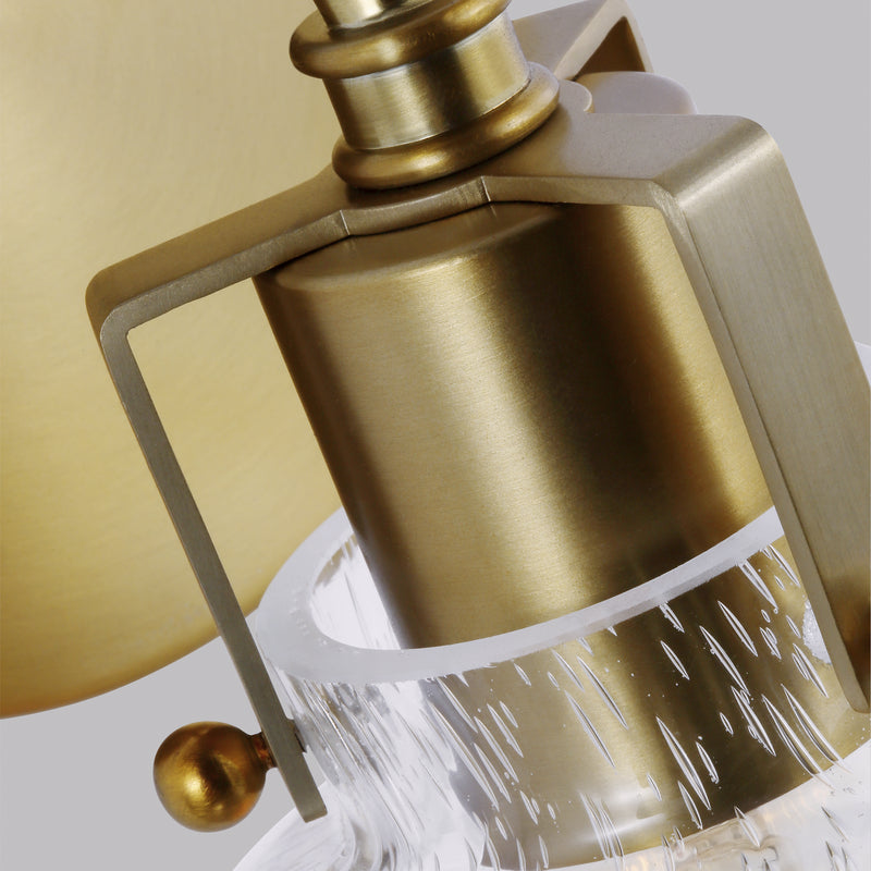Visual Comfort Studio VS24401BBS One Light Wall Sconce, Burnished Brass