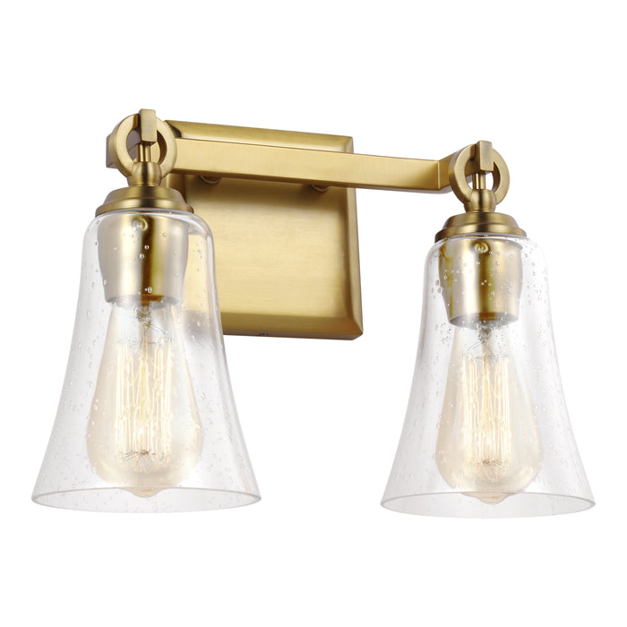 Visual Comfort Studio VS24702BBS Two Light Vanity, Burnished Brass