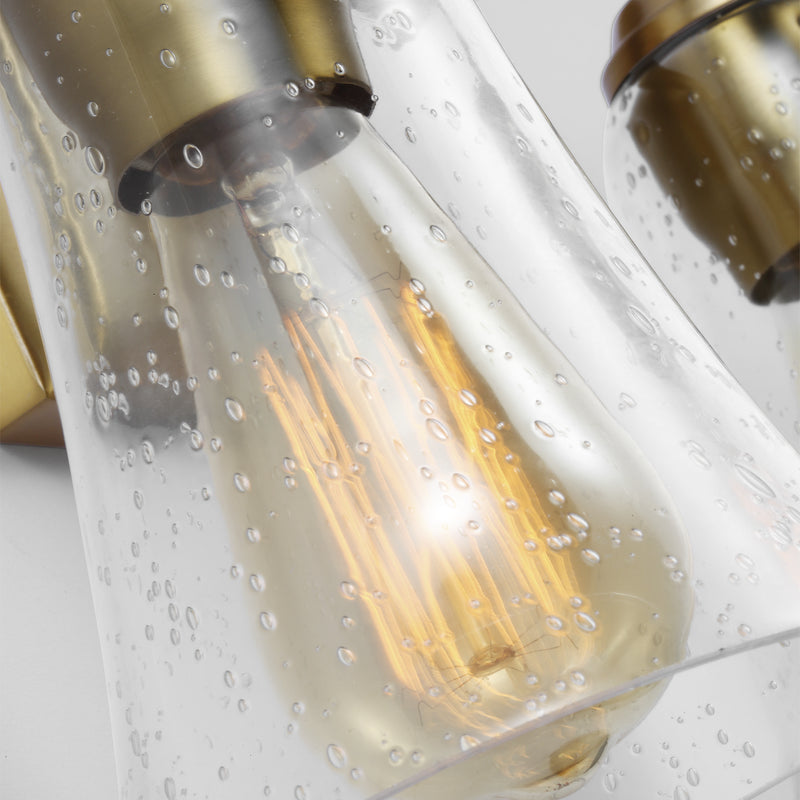 Visual Comfort Studio VS24702BBS Two Light Vanity, Burnished Brass