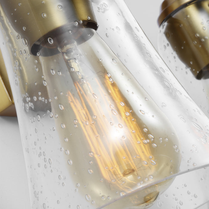 Visual Comfort Studio VS24702BBS Two Light Vanity, Burnished Brass