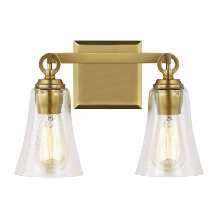 Visual Comfort Studio VS24702BBS Two Light Vanity, Burnished Brass