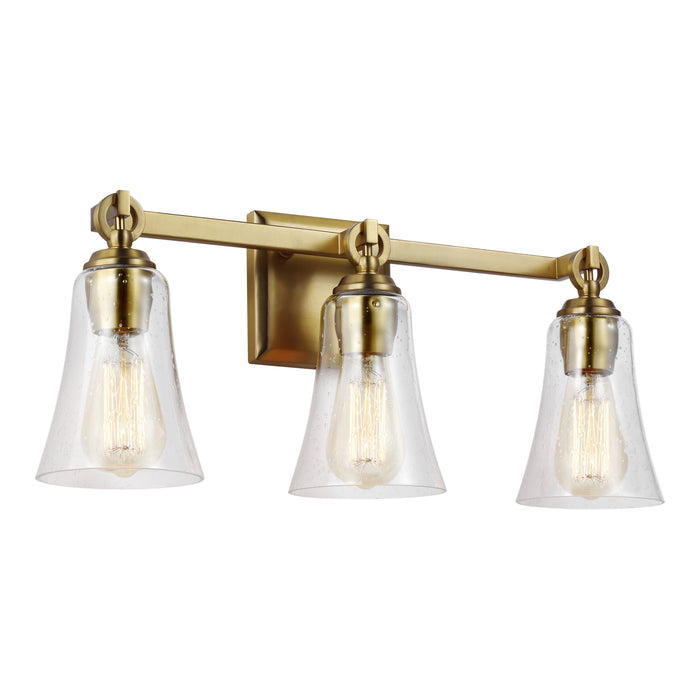 Visual Comfort Studio VS24703BBS Three Light Vanity, Burnished Brass