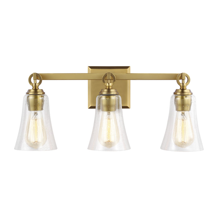 Visual Comfort Studio VS24703BBS Three Light Vanity, Burnished Brass
