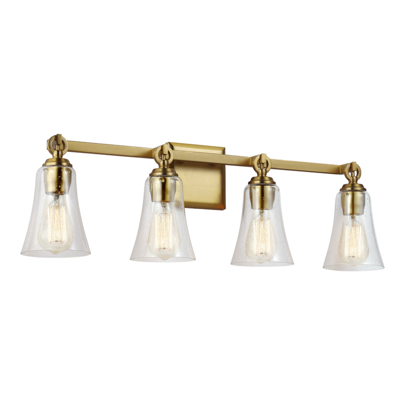 Visual Comfort Studio VS24704BBS Four Light Vanity, Burnished Brass