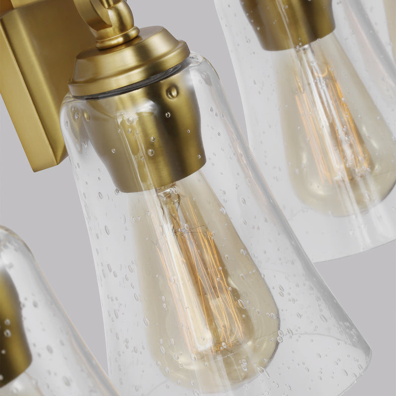 Visual Comfort Studio VS24704BBS Four Light Vanity, Burnished Brass