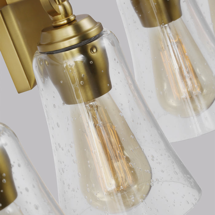 Visual Comfort Studio VS24704BBS Four Light Vanity, Burnished Brass