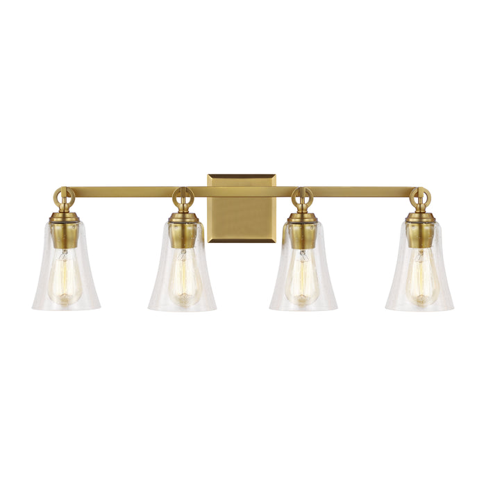 Visual Comfort Studio VS24704BBS Four Light Vanity, Burnished Brass