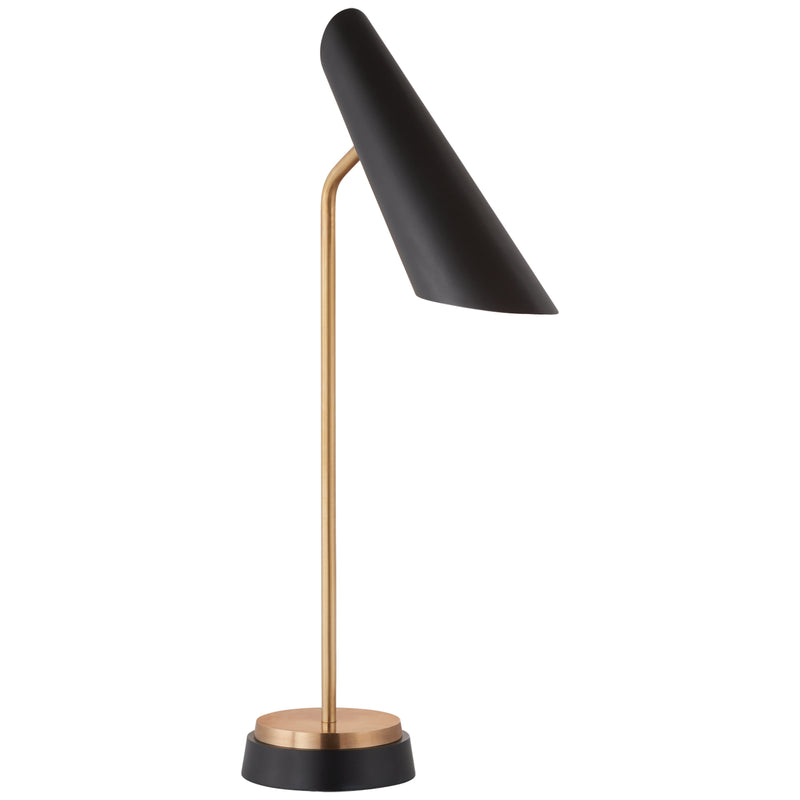 Visual Comfort Signature ARN 3401HAB-BLK LED Task Lamp, Hand-Rubbed Antique Brass