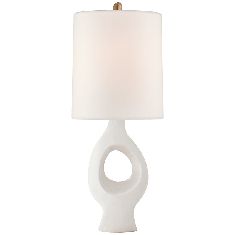 Visual Comfort Signature ARN 3641MWT-L One Light Table Lamp, Marion White