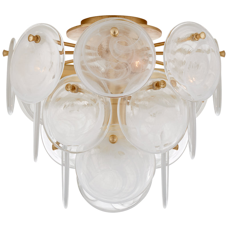 Visual Comfort Signature ARN 4450G-WSG Four Light Flush Mount, Gild