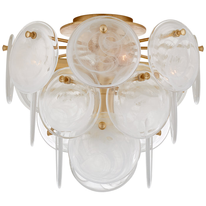 Visual Comfort Signature ARN 4450G-WSG Four Light Flush Mount, Gild