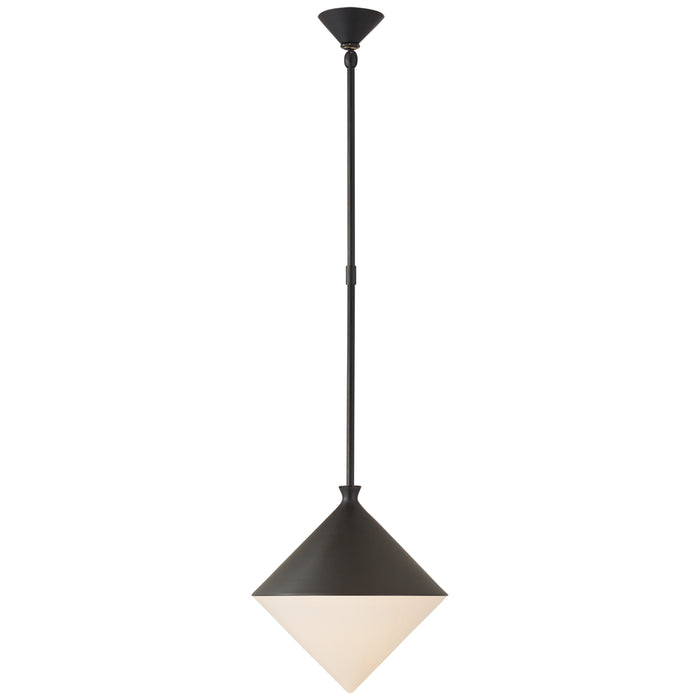 Visual Comfort Signature ARN 5355BLK-WG LED Pendant, Matte Black
