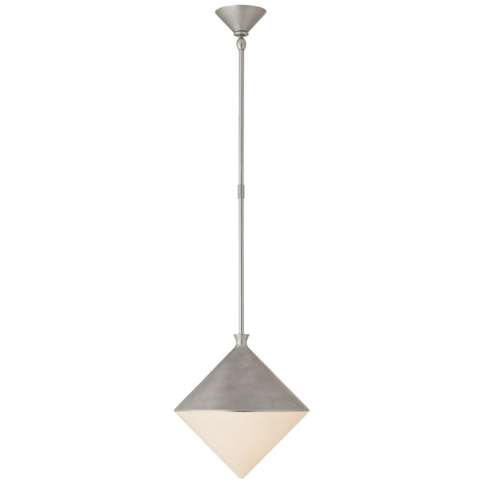 Visual Comfort Signature ARN 5355BSL-WG LED Pendant, Burnished Silver Leaf