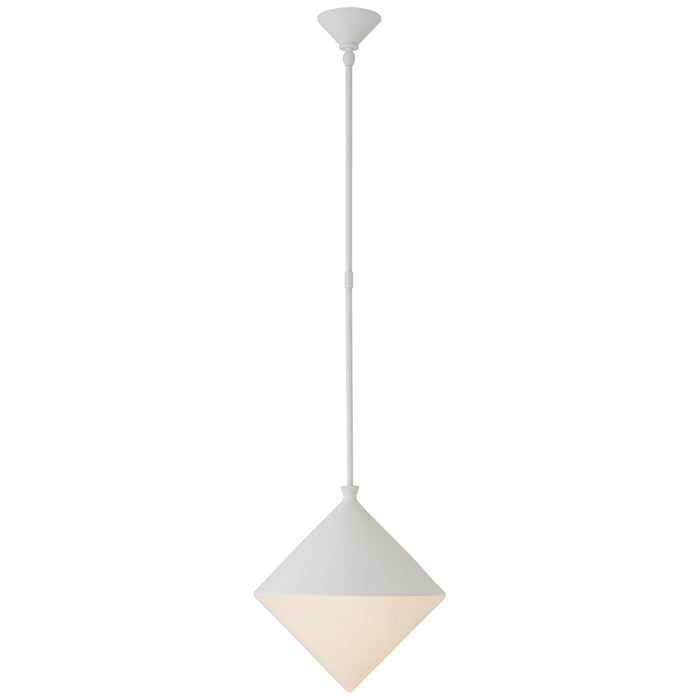 Visual Comfort Signature ARN 5356WHT-WG LED Pendant, Matte White