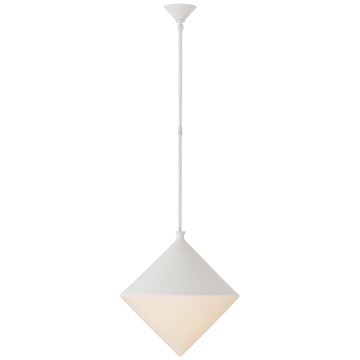 Visual Comfort Signature ARN 5357WHT-WG LED Pendant, Matte White
