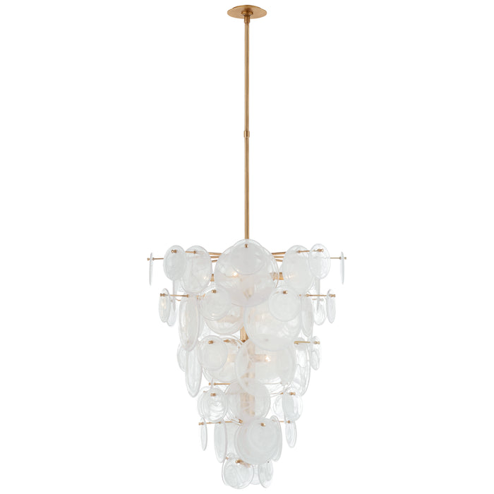 Visual Comfort Signature ARN 5452G-WSG 12 Light Chandelier, Gild