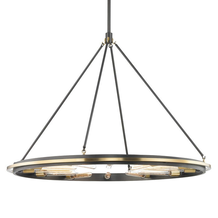 Hudson Valley 2745-AOB 12 Light Chandelier, Aged Old Bronze