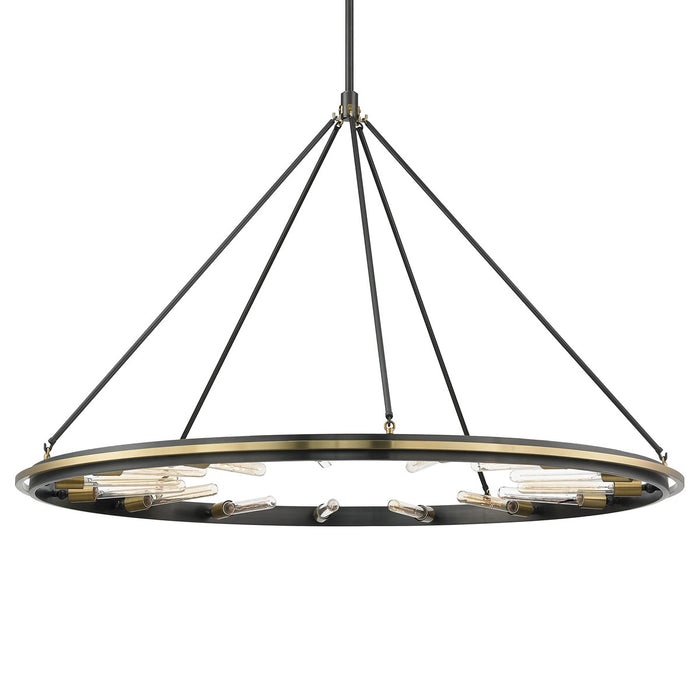 Hudson Valley 2758-AOB 15 Light Chandelier, Aged Old Bronze