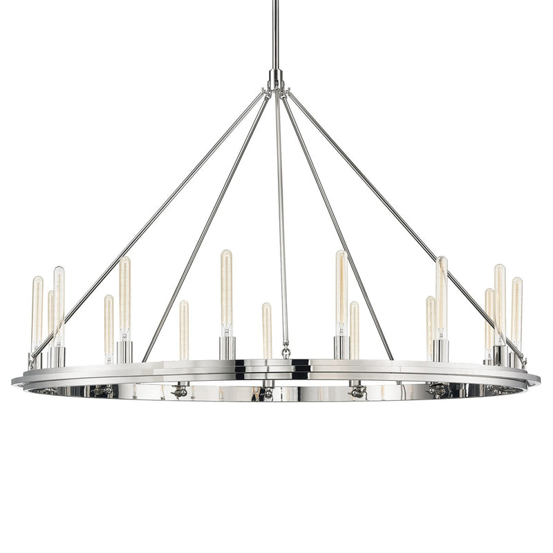 Hudson Valley 2758-PN 15 Light Chandelier, Polished Nickel
