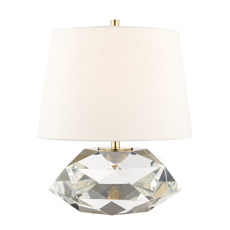 Hudson Valley L1038-AGB One Light Table Lamp, Aged Brass