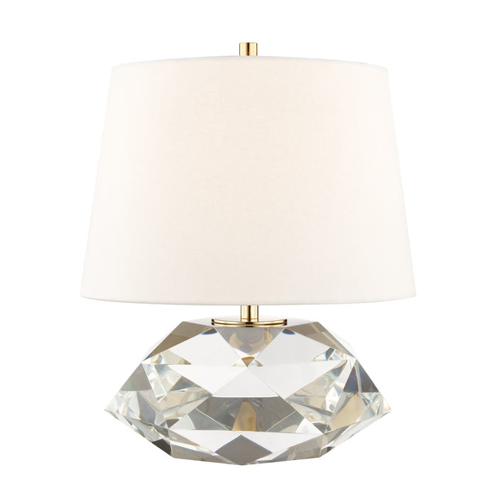 Hudson Valley L1038-AGB One Light Table Lamp, Aged Brass