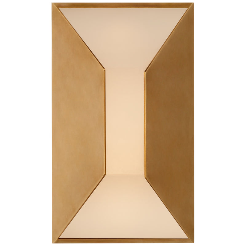 Visual Comfort Signature KW 2720AB-FG LED Wall Sconce, Antique-Burnished Brass