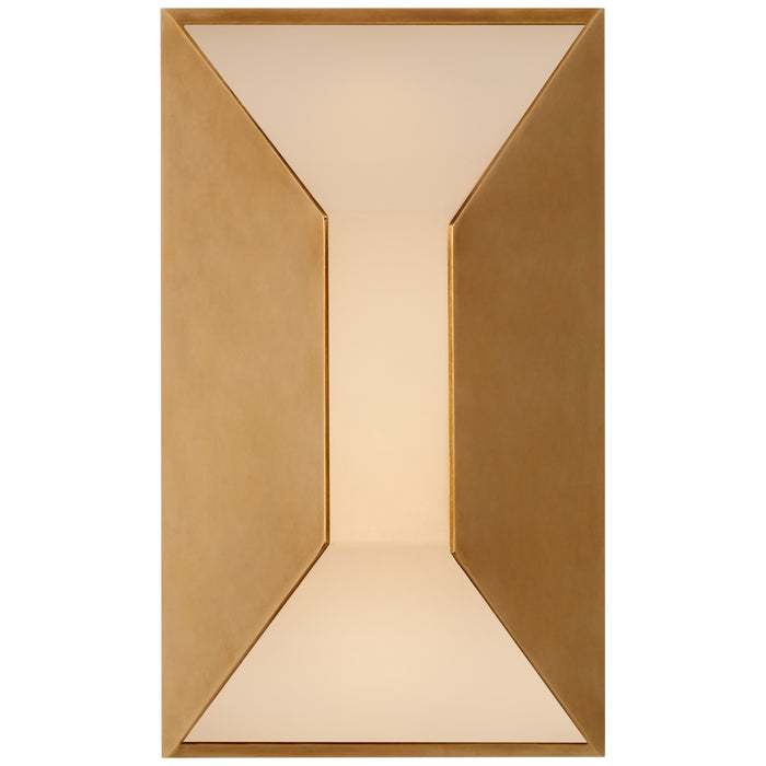 Visual Comfort Signature KW 2720AB-FG LED Wall Sconce, Antique-Burnished Brass