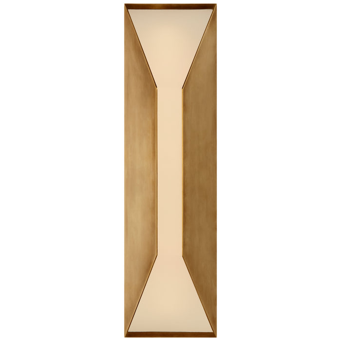 Visual Comfort Signature KW 2721AB-FG LED Wall Sconce, Antique-Burnished Brass