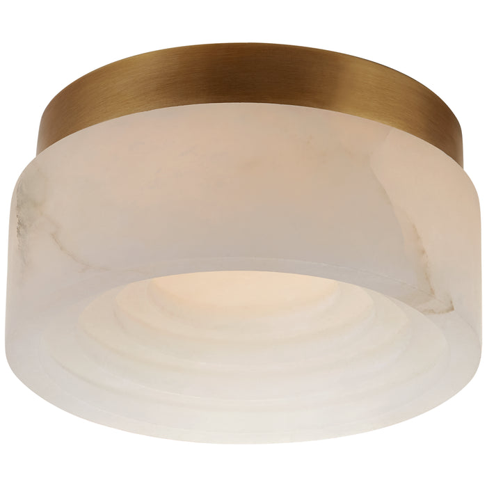 Visual Comfort Signature KW 4900AB-ALB LED Flush Mount, Antique-Burnished Brass
