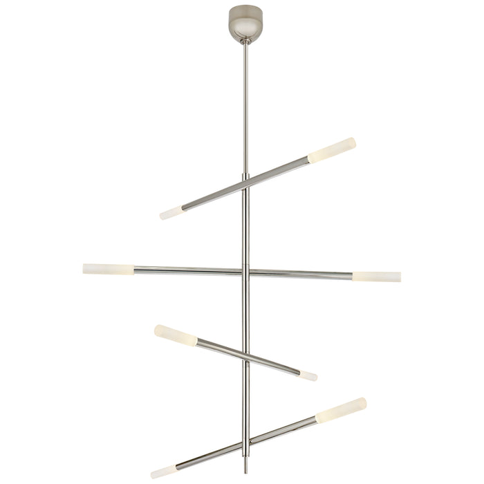Visual Comfort Signature KW 5593PN-EC LED Chandelier, Polished Nickel