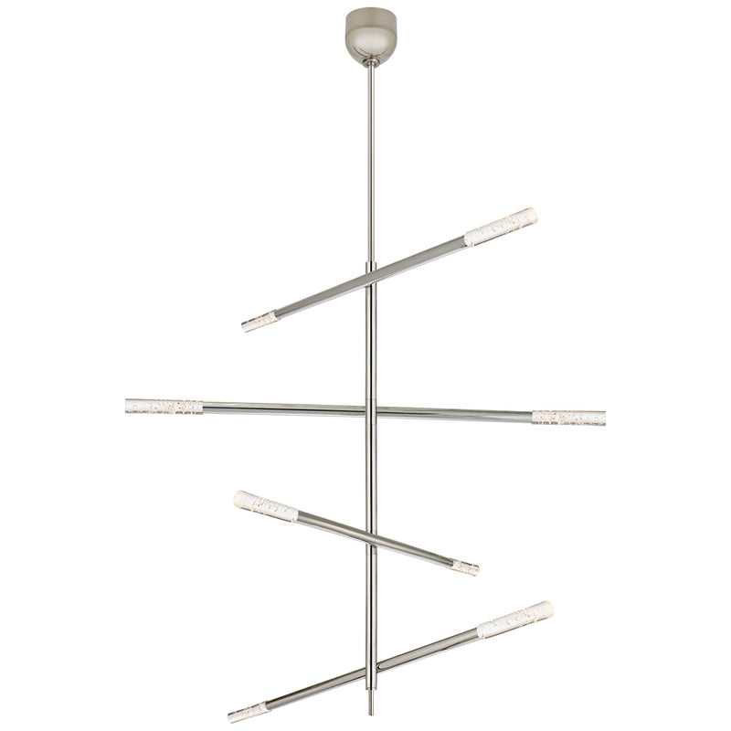 Visual Comfort Signature KW 5593PN-SG LED Chandelier, Polished Nickel