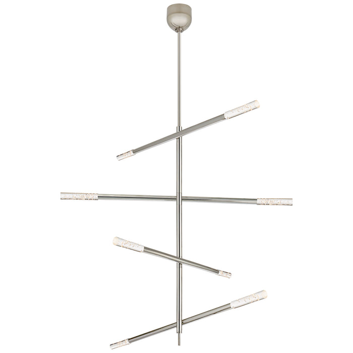 Visual Comfort Signature KW 5593PN-SG LED Chandelier, Polished Nickel