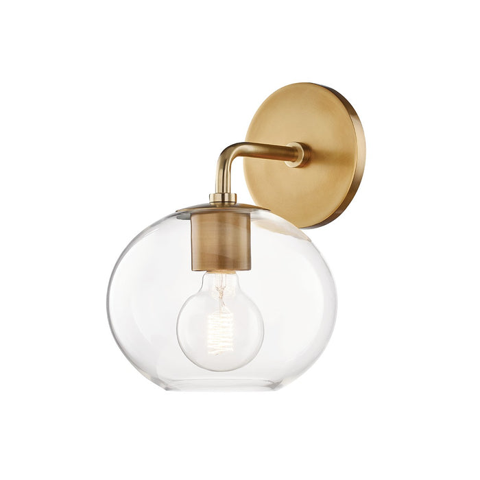 Mitzi H270101-AGB One Light Wall Sconce, Aged Brass