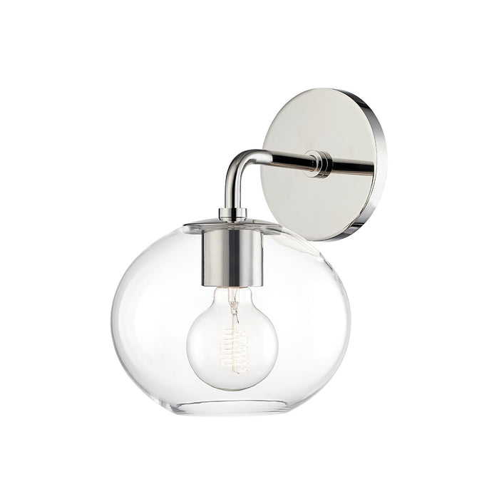 Mitzi H270101-PN One Light Wall Sconce, Polished Nickel