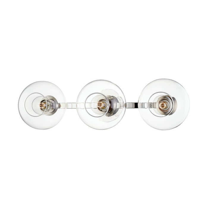 Mitzi H270103-PN Three Light Wall Sconce, Polished Nickel