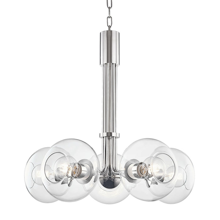 Mitzi H270805-PN Five Light Chandelier, Polished Nickel