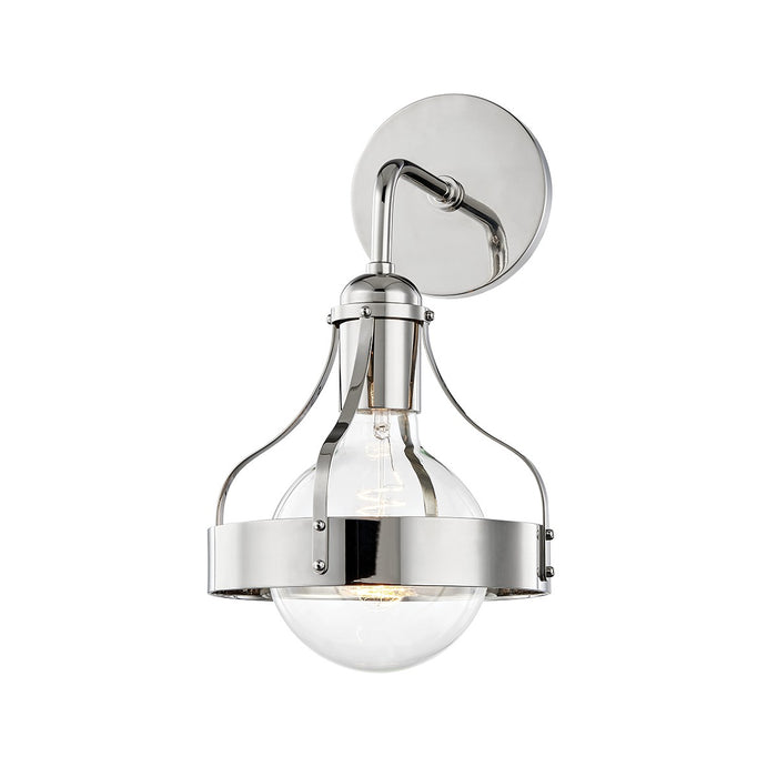 Mitzi H271101-PN One Light Wall Sconce, Polished Nickel