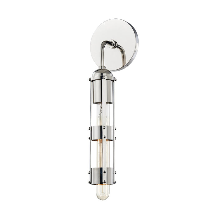 Mitzi H272101-PN One Light Wall Sconce, Polished Nickel
