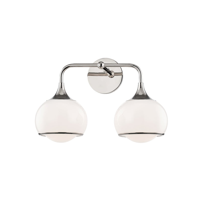 Mitzi H281302-PN Two Light Bath and Vanity, Polished Nickel