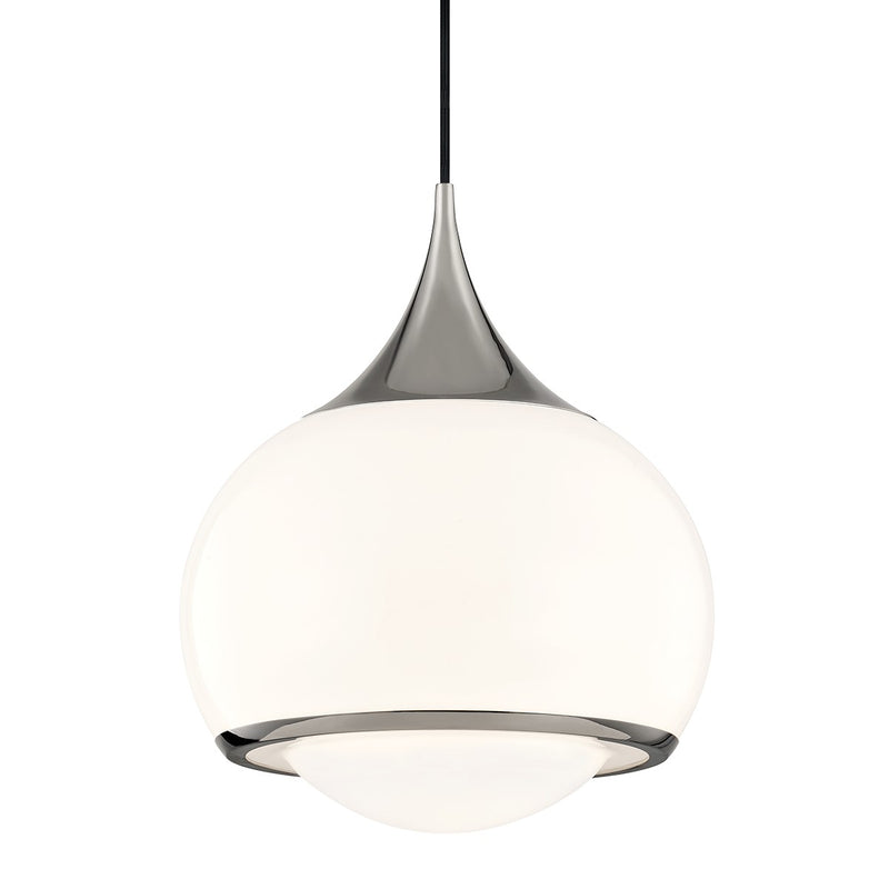 Mitzi H281701L-PN One Light Pendant, Polished Nickel