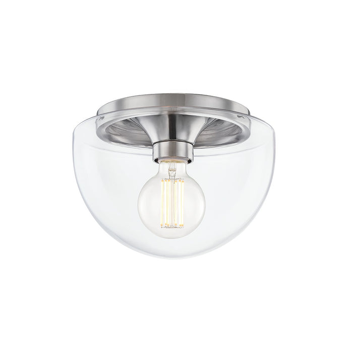 Mitzi H284501S-PN One Light Flush Mount, Polished Nickel