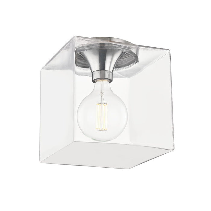 Mitzi H284501SQL-PN One Light Flush Mount, Polished Nickel