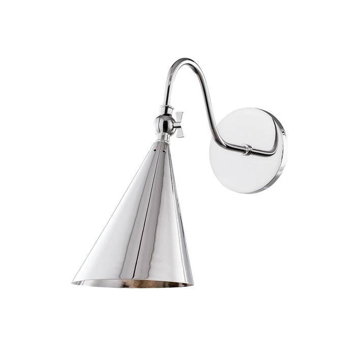 Mitzi H285101-PN One Light Wall Sconce, Polished Nickel