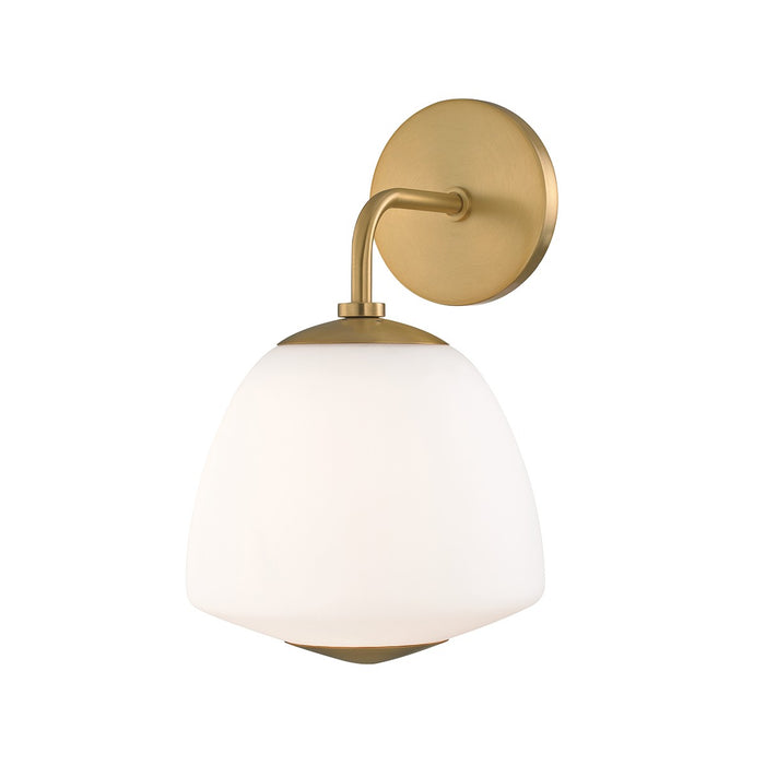 Mitzi H288101-AGB One Light Wall Sconce, Aged Brass