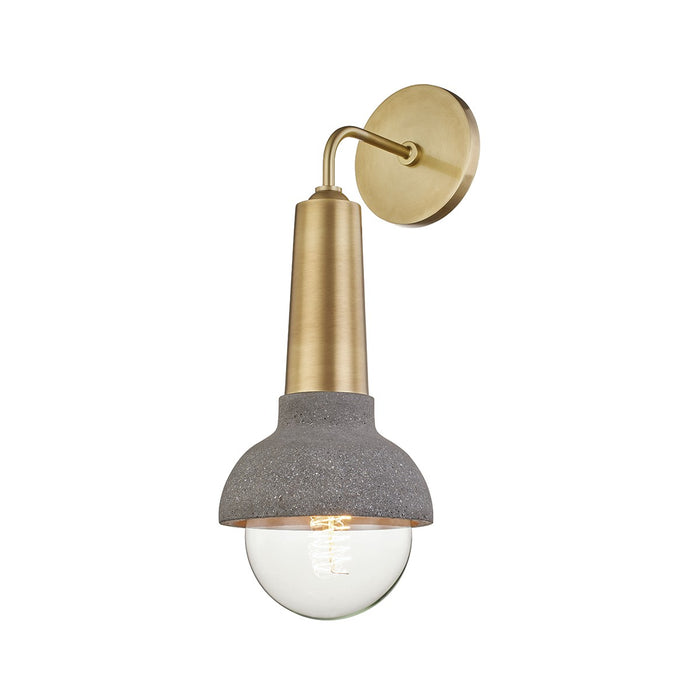 Mitzi H304101-AGB One Light Wall Sconce, Aged Brass