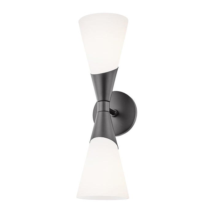 Mitzi H312102-BLK Two Light Wall Sconce, Black