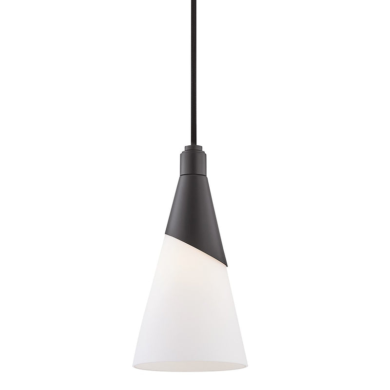 Mitzi H312701-BLK One Light Pendant, Black