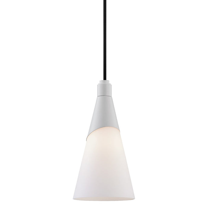 Mitzi H312701-WH One Light Pendant, White