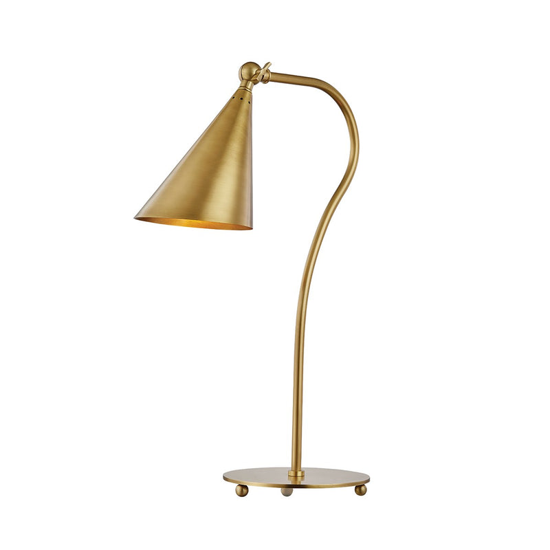 Mitzi HL285201-AGB One Light Table Lamp, Aged Brass