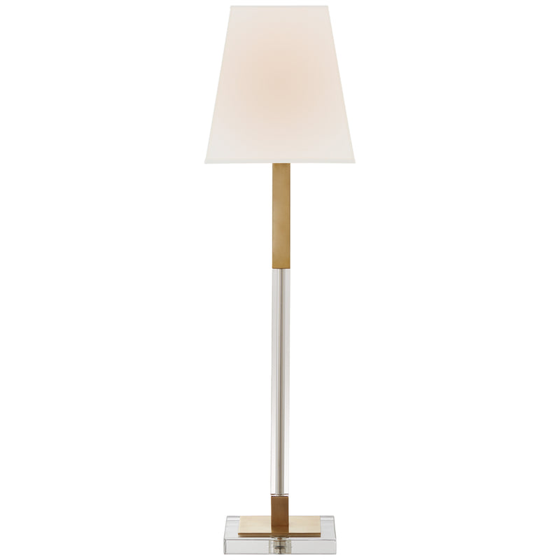 Visual Comfort Signature CHA 8989AB/CG-L One Light Buffet Lamp, Antique-Burnished Brass and Crystal